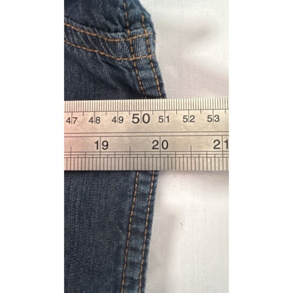 ANA A New Approach Shirt Women Small Blue Denim Button Up Long Sleeve‎ Collared - Picture 3 of 7